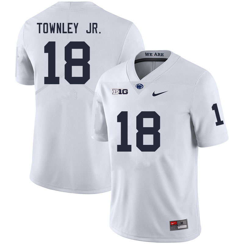 Men #18 Davon Townley Jr. Penn State Nittany Lions College Football Jerseys Sale-White - Click Image to Close